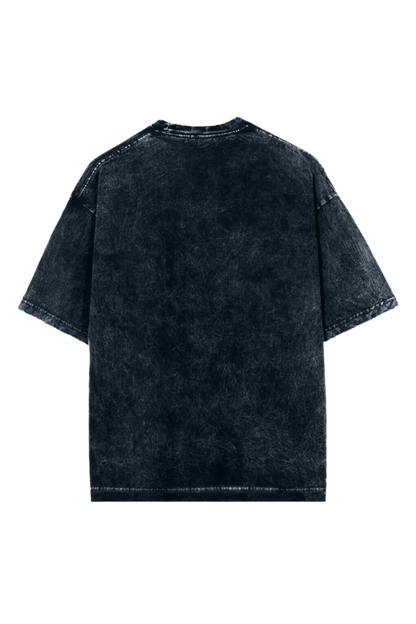 Men's Acid Washed Over-Sized Classic T-Shirt | Relax Fit | Black | Navy