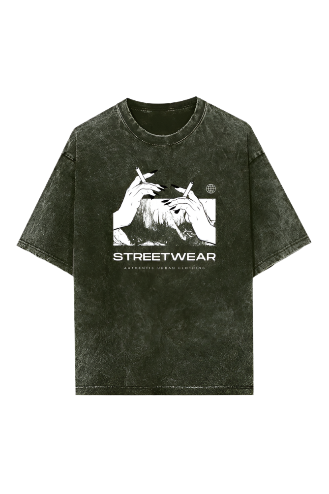 Women's Oversized Acid Wash Classic T-Shirt | Dapper Fit