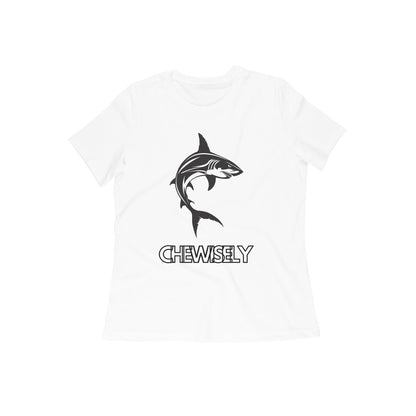 Shilpikraft Women's T-shirt | Slim FIt | 100% Cotton | Shark - UNIPOKO