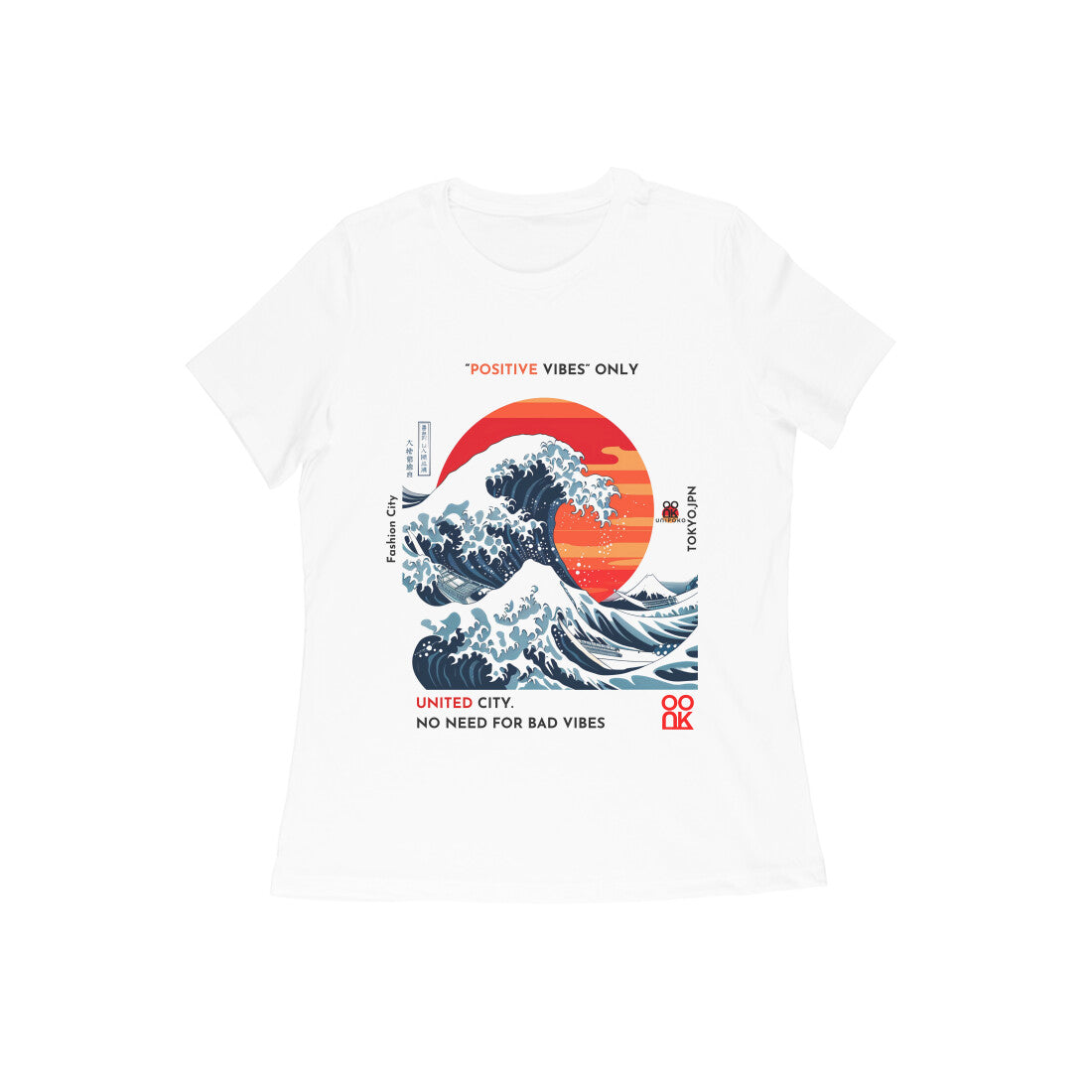 Women's T-Shirt | Slim Fit | White - UNIPOKO