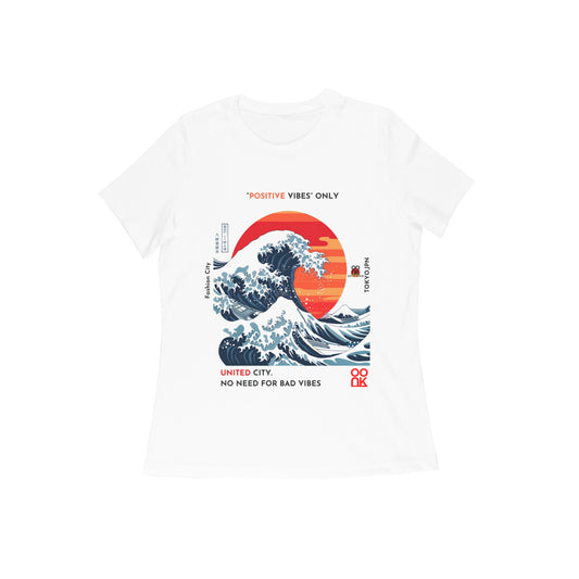 Women's T-Shirt | Slim Fit | White - UNIPOKO